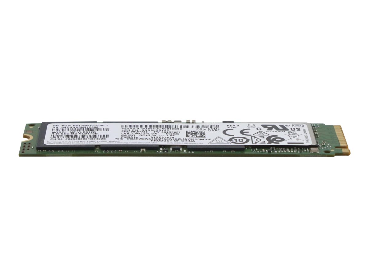 Lenovo Samsung - SSD - verschlsselt - 512 GB - intern - M.2 2280 - PCIe 3.0 x4 (NVMe)