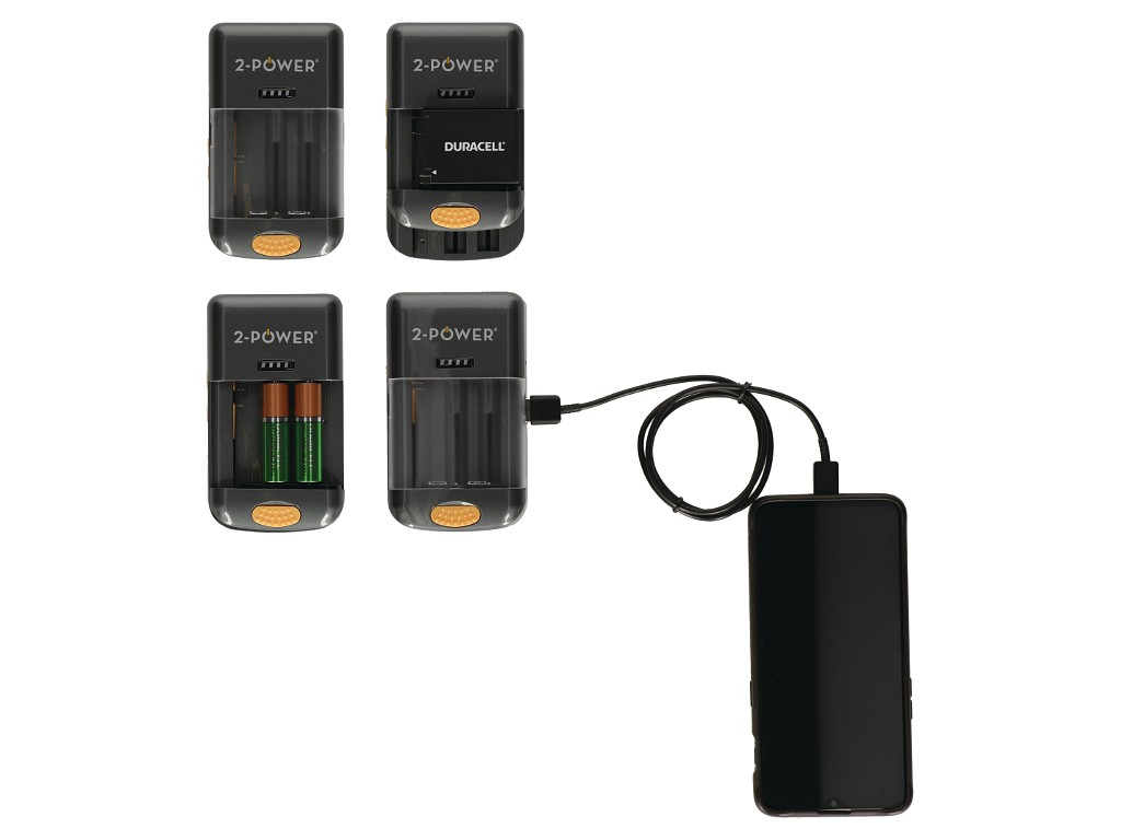 2-Power Universal Camera Battery Charger-Retail