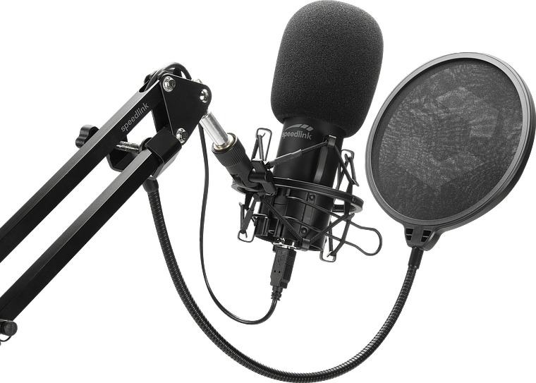 SPEEDLINK Volity Ready Noir Microphone de studio