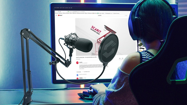 SPEEDLINK Volity Ready Noir Microphone de studio