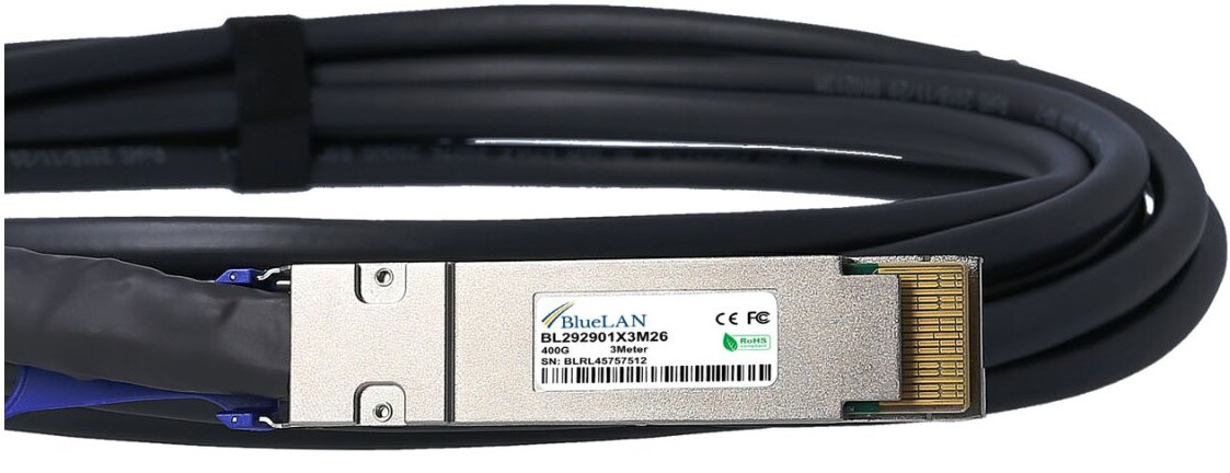 BlueOptics Cisco QDD-400-CU2M kompatibles BlueLAN DAC QSFP-DD BL292901X2M26
