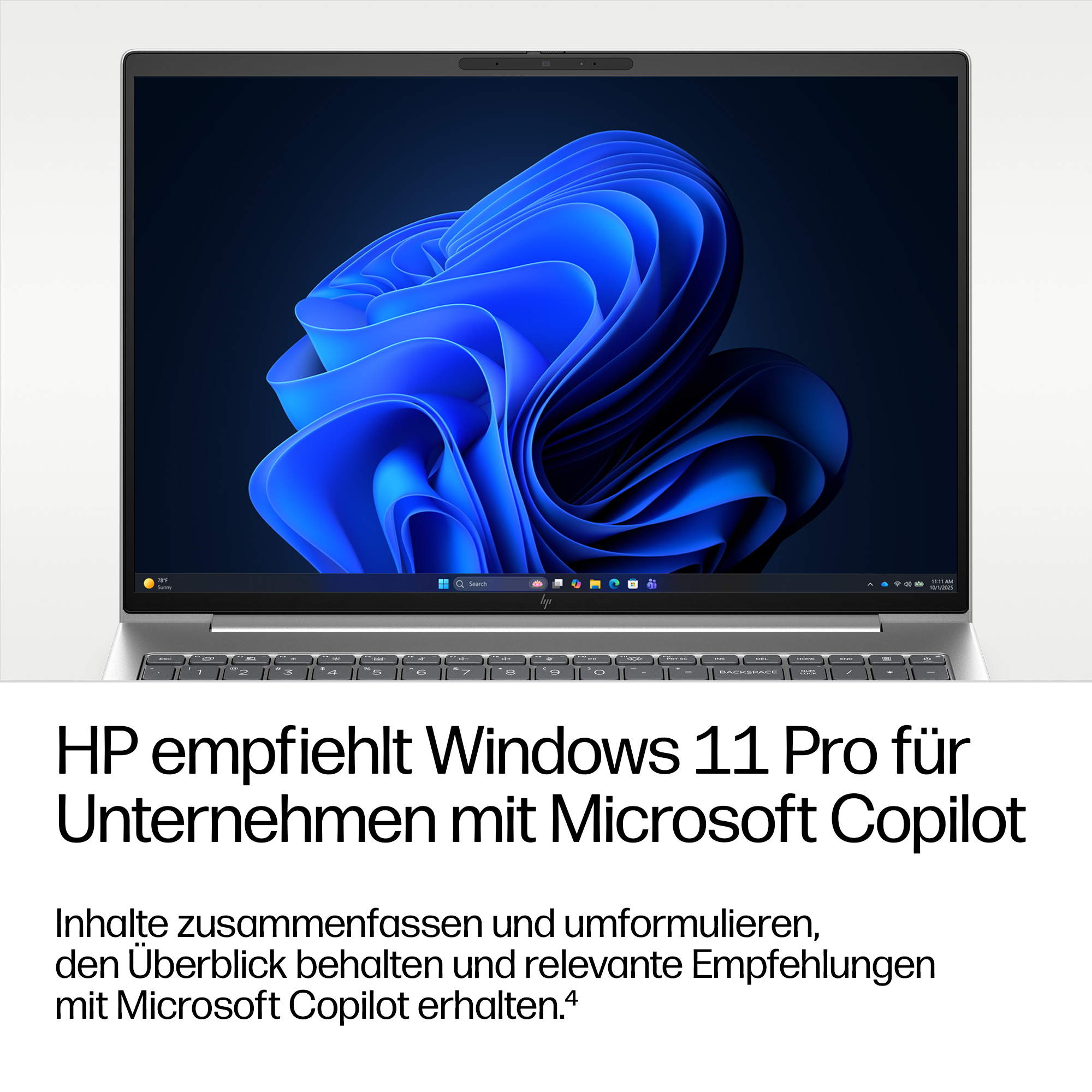 HP ProBook 4 G2i Notebook - 177-Grad Scharnierdesign - Intel Core 7 350 / 1.5 GHz - Win 11 Pro - Intel Graphics - 32 GB RAM - 1 TB SSD NVMe - 40.6 cm (16)