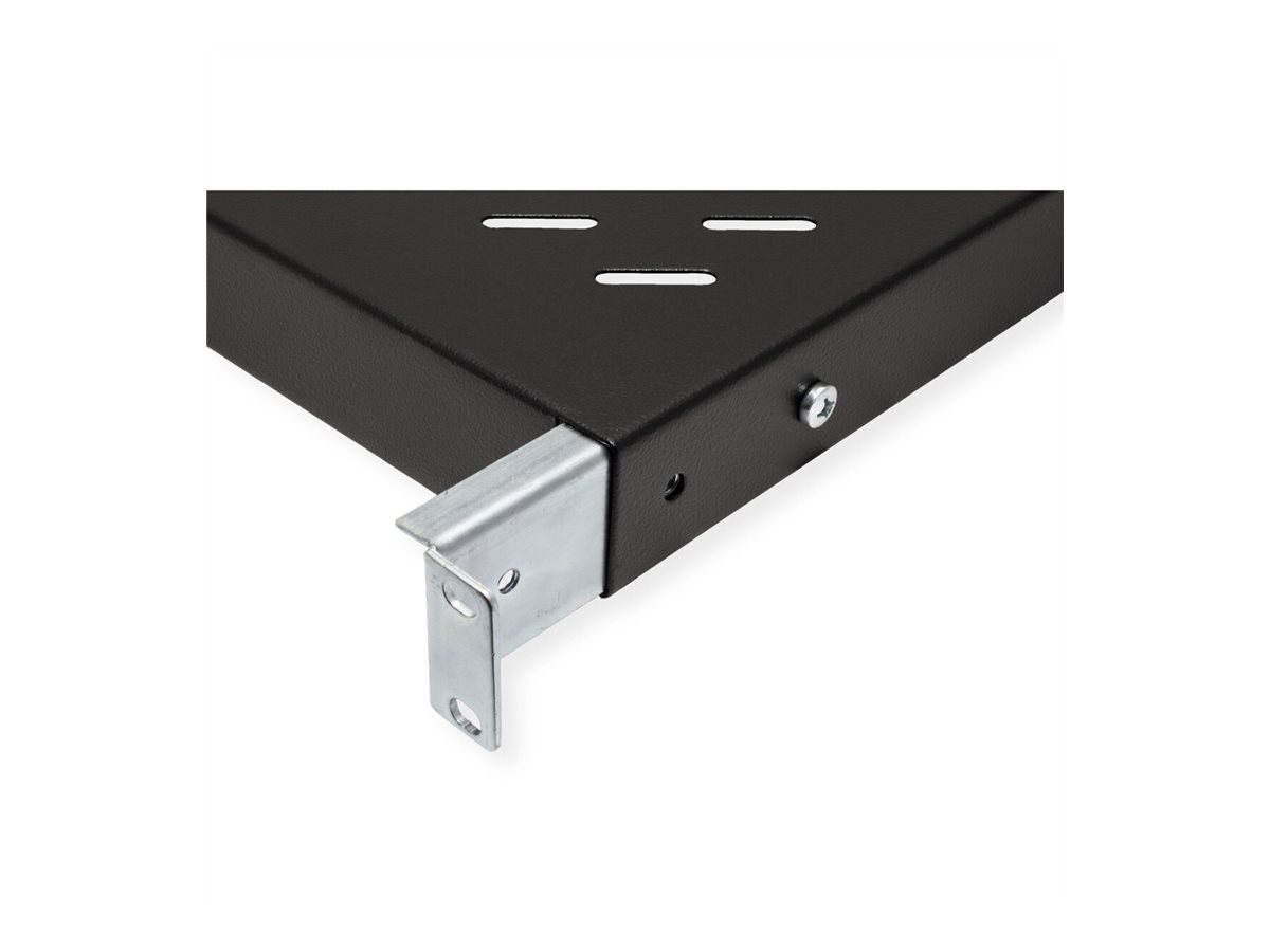 ROLINE Rack - Regal - 500 mm tief, Tragf�higkeit 50 kg - RAL 9005, Jet Black - 1U - 48.3 cm (19)