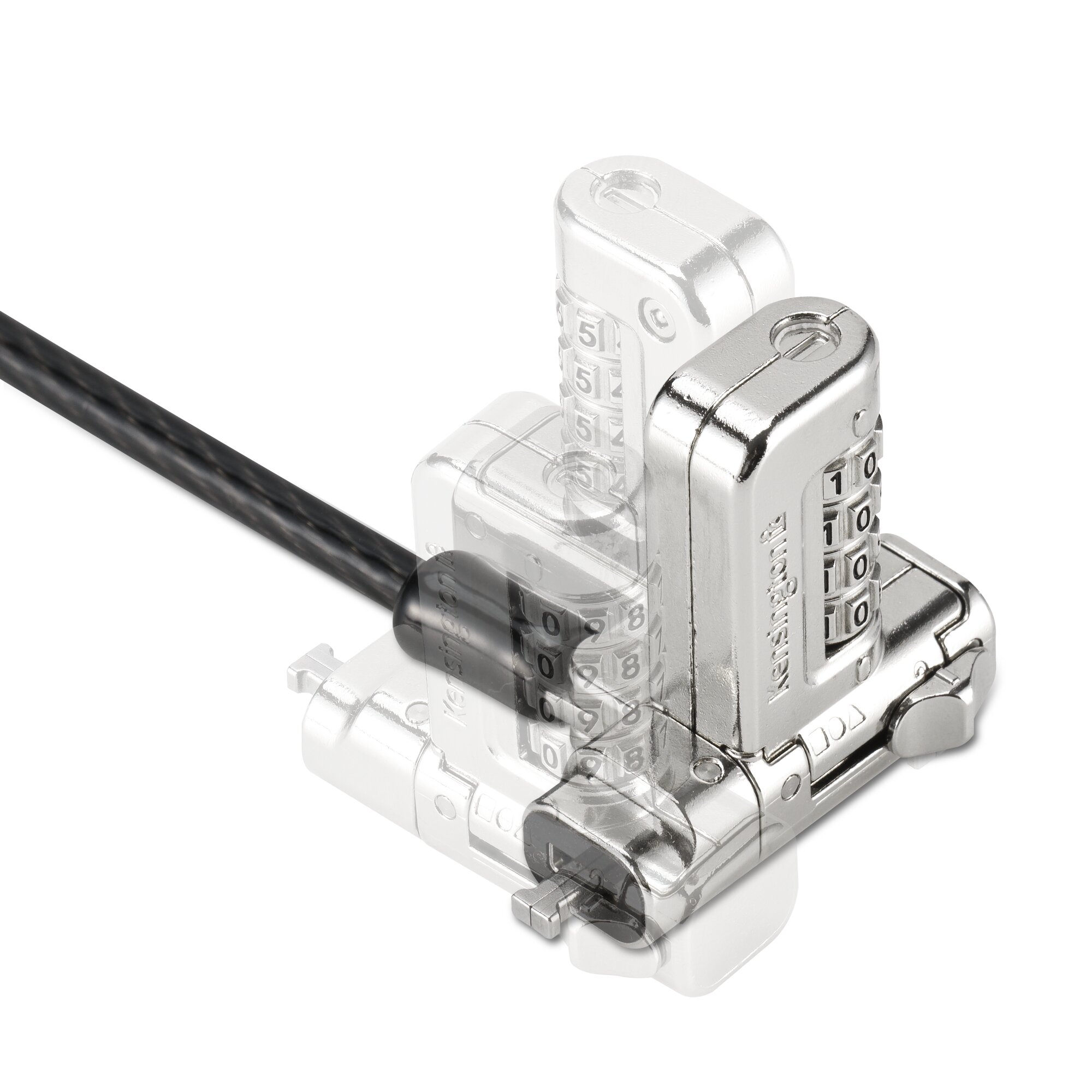 Kensington Candado de combinaci�n universal 3 en 1 2.0 para port�tiles