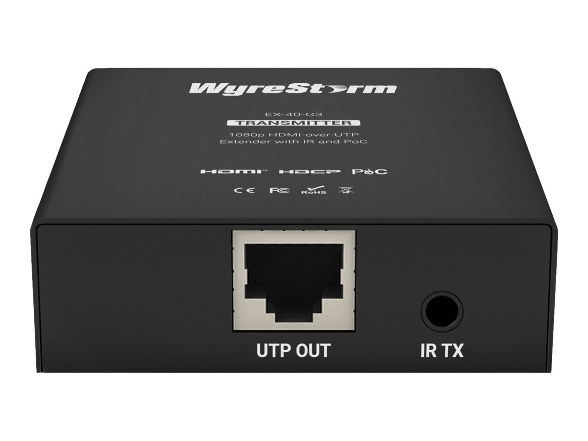 Wyrestorm 1080p HDMI-over-UTP Extender with IR and PoC