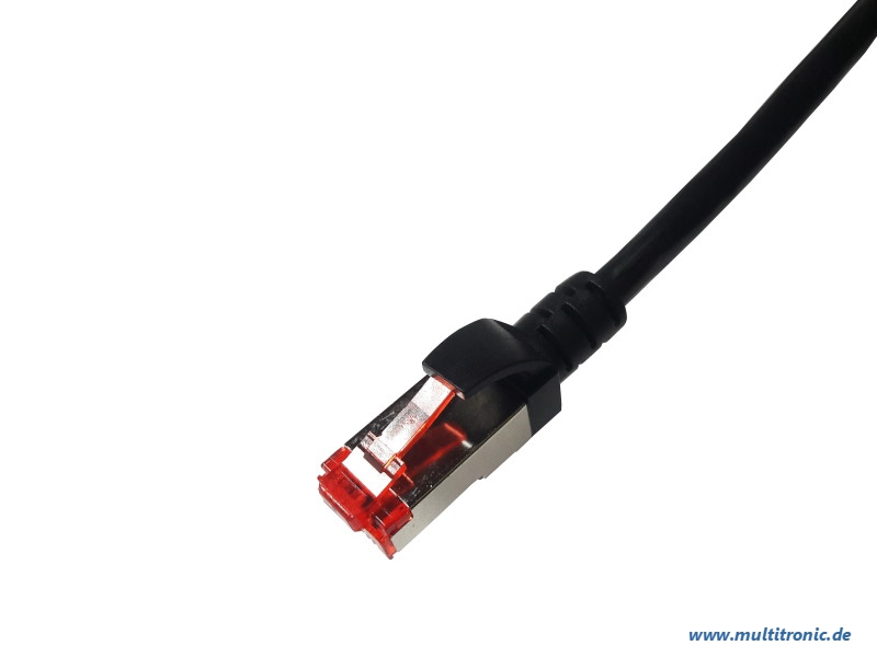 Brackton Patchkabel Cat.6 SF/UTP 500MHz HF 0.25m schwarz - Netzwerk - CAT 6