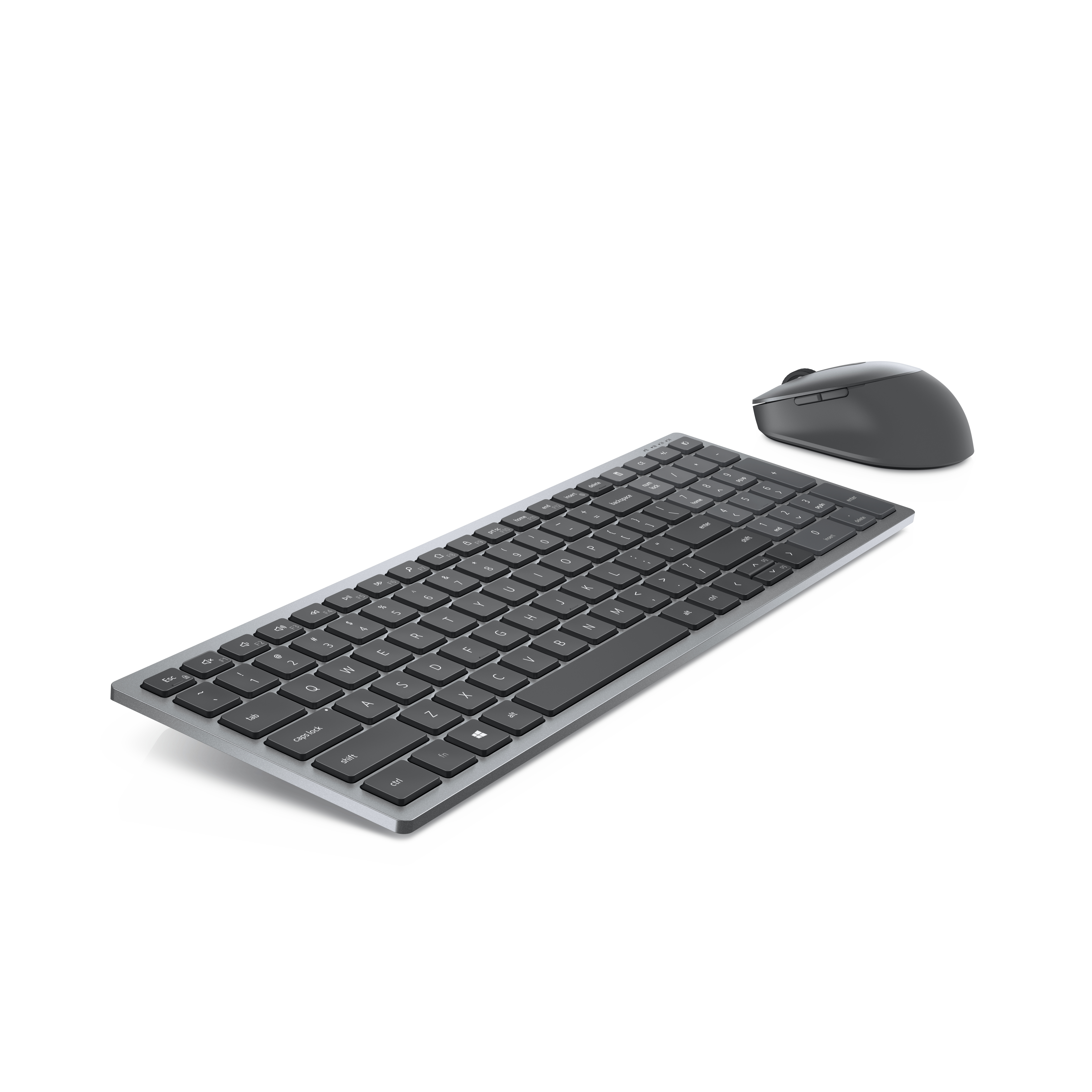 DELL KM7120W tastiera Mouse incluso RF senza fili + Bluetooth QWERTZ Tedesco Grigio, Titanio