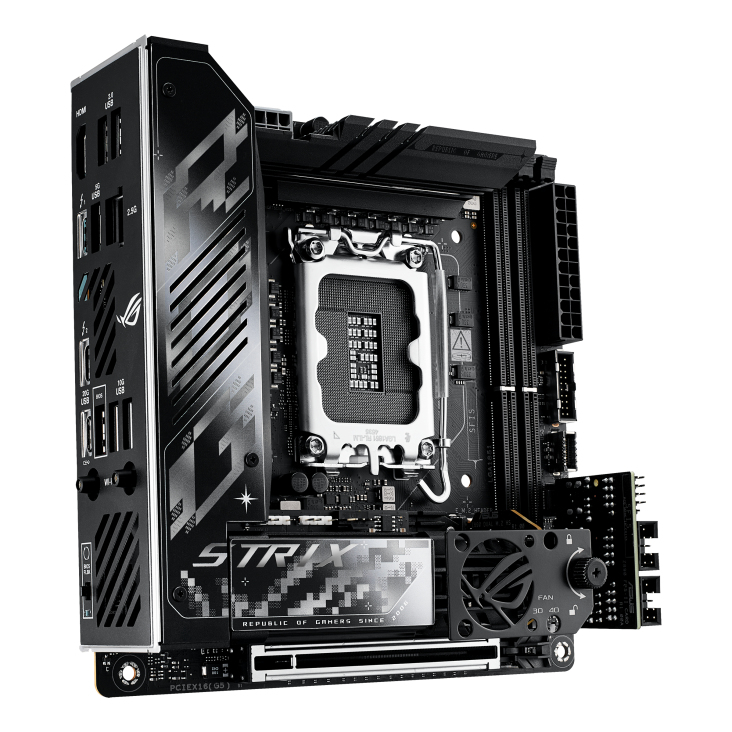 ASUS ROG STRIX Z890-I GAMING WIFI - Motherboard - Mini-ITX - LGA1851-Sockel - Z890 Chipsatz - USB4, USB-C 3.2 Gen 2x2, USB 3.2 Gen 1, USB 3.2 Gen 2 - Wi-Fi 7, Bluetooth, 2.5 Gigabit LAN - Onboard-Grafik (CPU erforderlich)