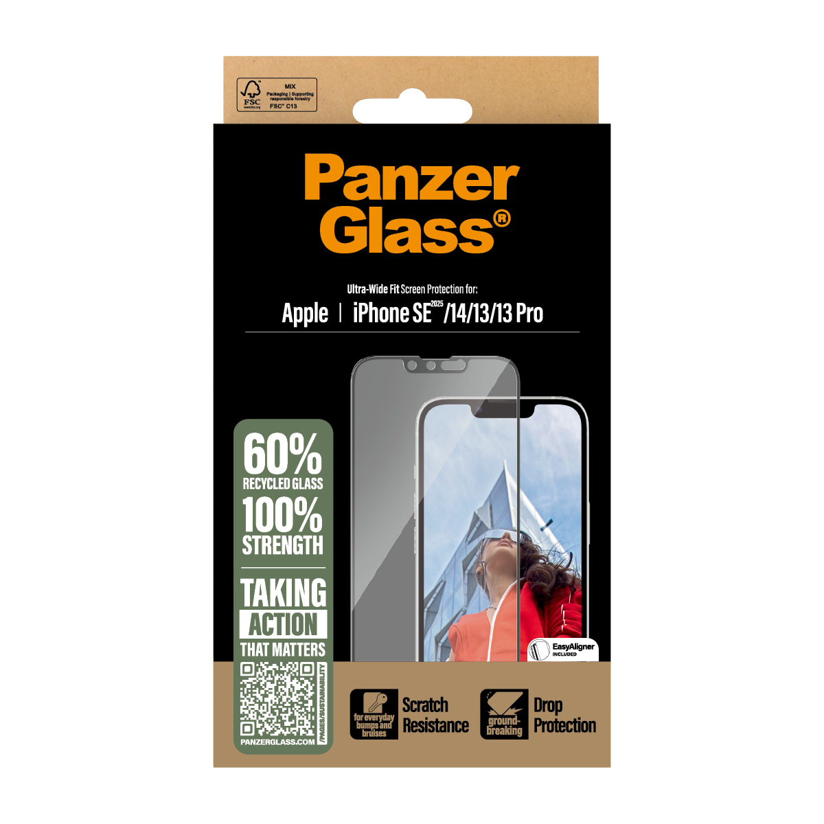 PanzerGlass PG Scrn iPhone SE 25/14/13/13 Pro UWF WA