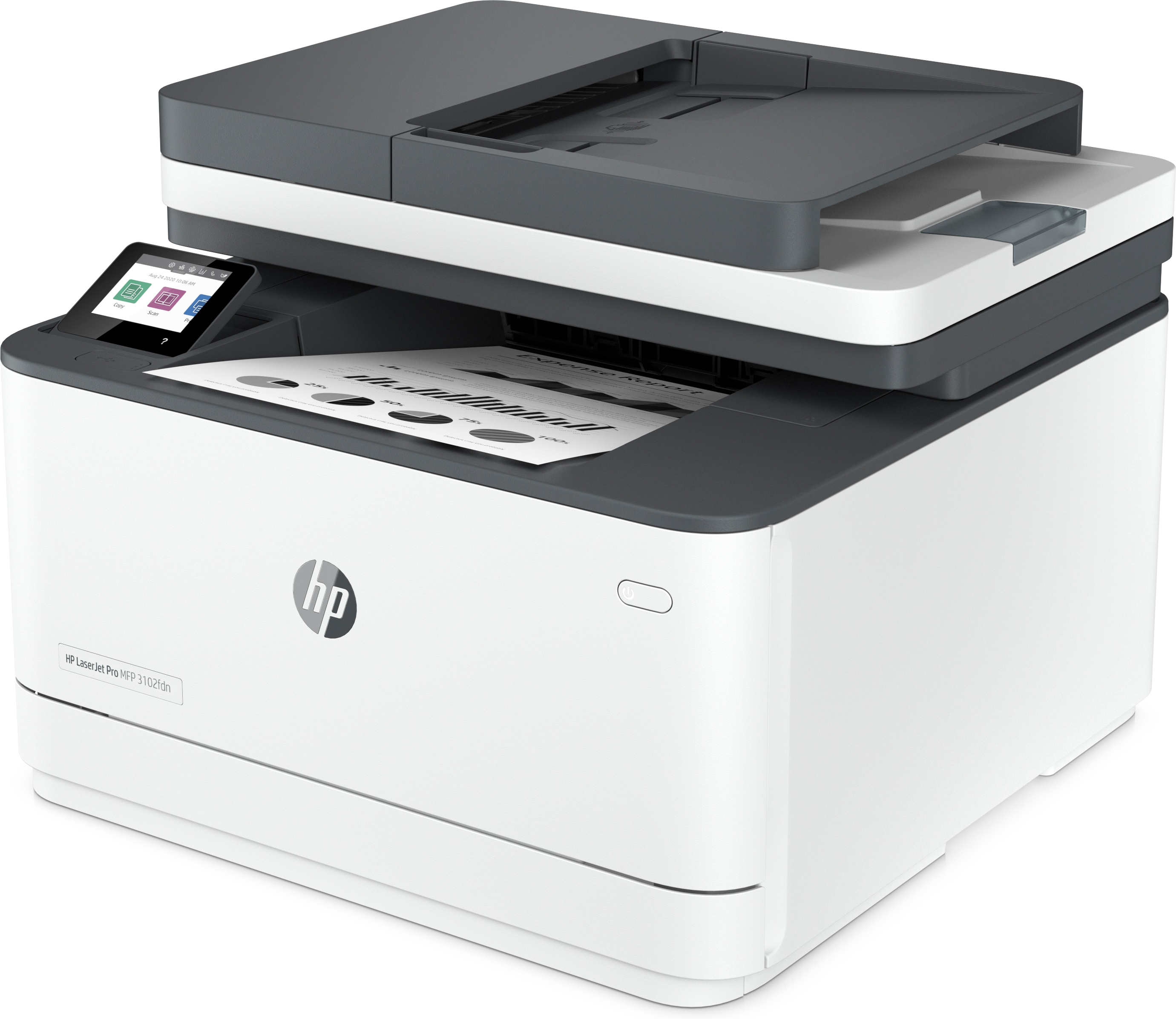 HP 3G629F#B19  HP LaserJet Stampante multifunzione Pro 3102fdn, Bianco e  nero, Stampante per Piccole e medie imprese, Stampa, copia, scansione, fax,  alimentatore automatico di documenti; Stampa fronte/retro; porta unità  flash USB