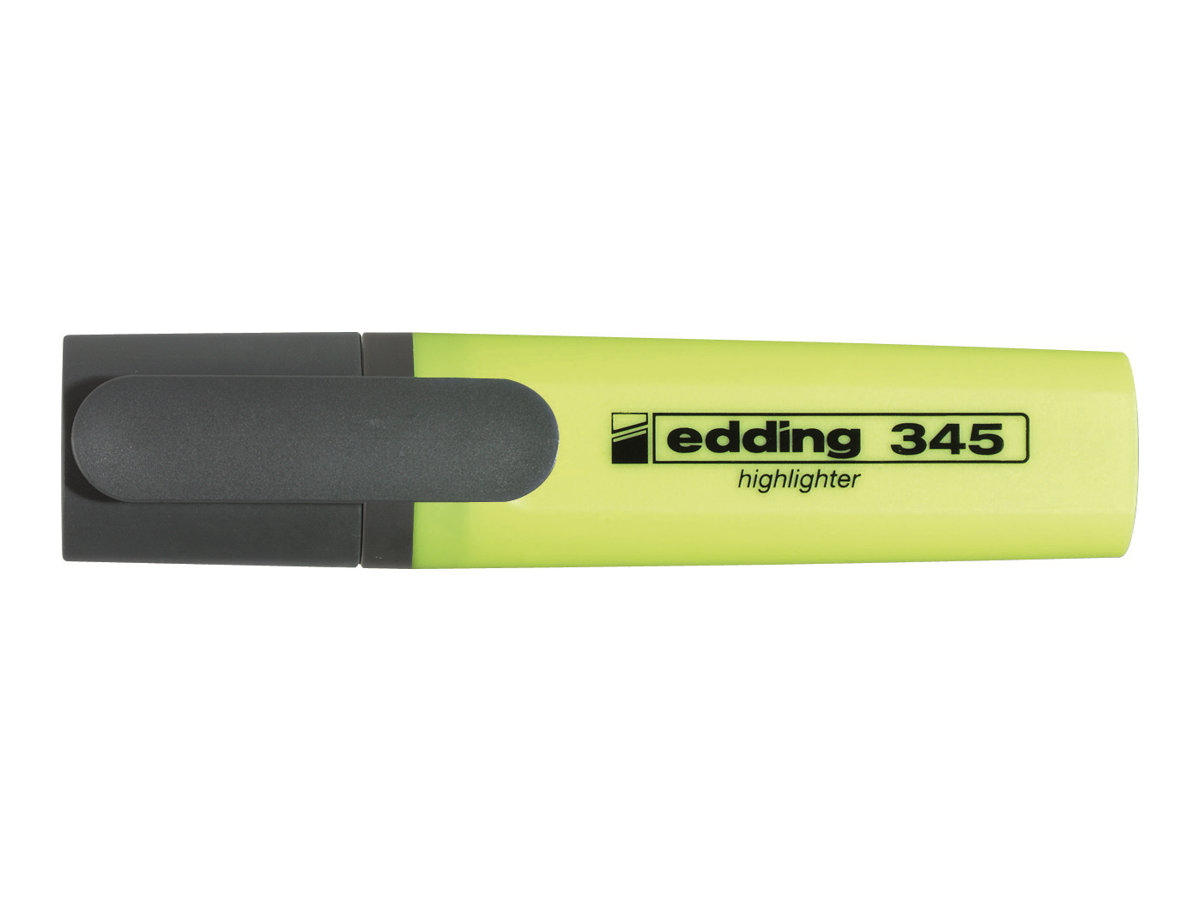 EDDING 345 - Textmarker - Gelb - wasserbasierte Tinte