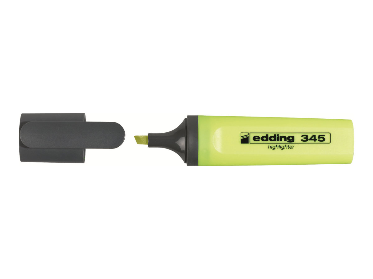 EDDING 345 - Textmarker - Gelb - wasserbasierte Tinte