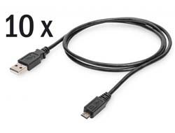 Digitus Cable adaptador USB 2.0, paquete de 10