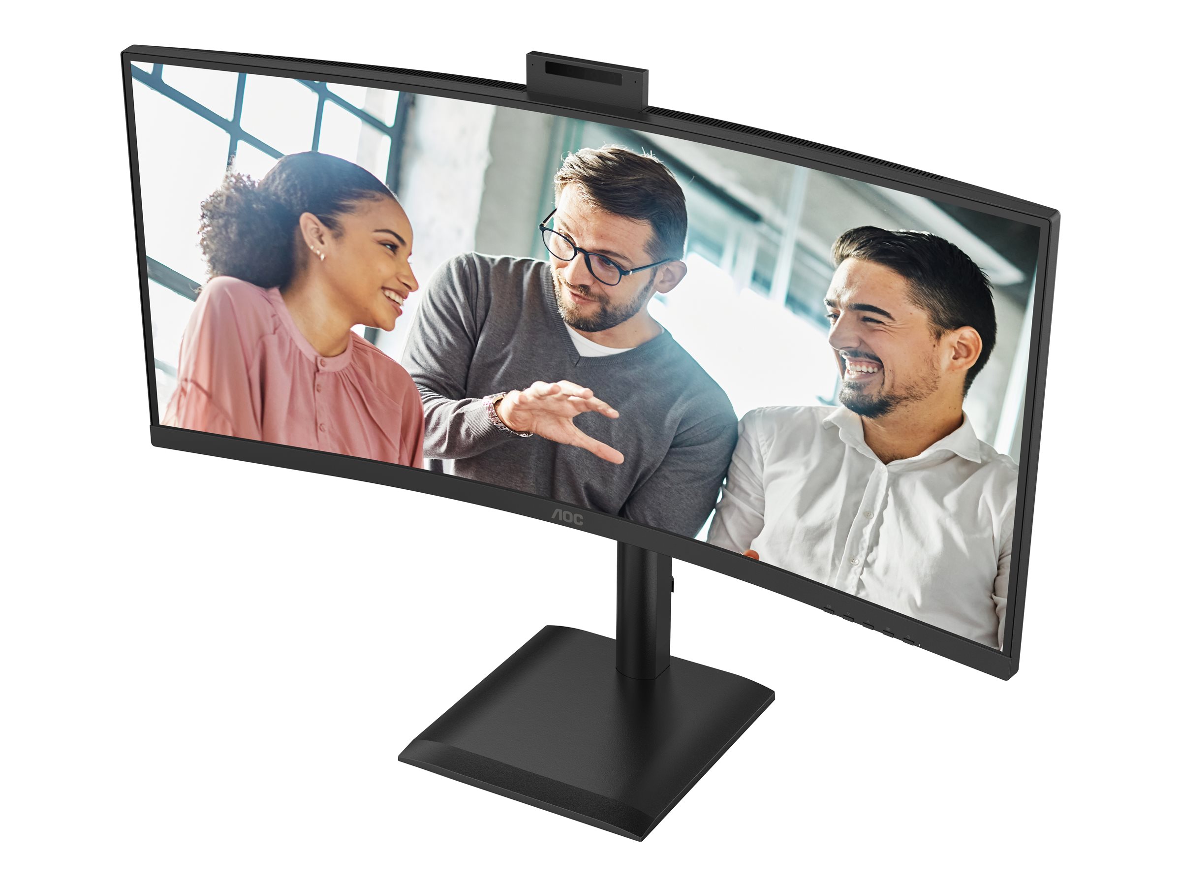 AOC CU34E4CW - LED-Monitor - gebogen - USB - 86.4 cm (34)