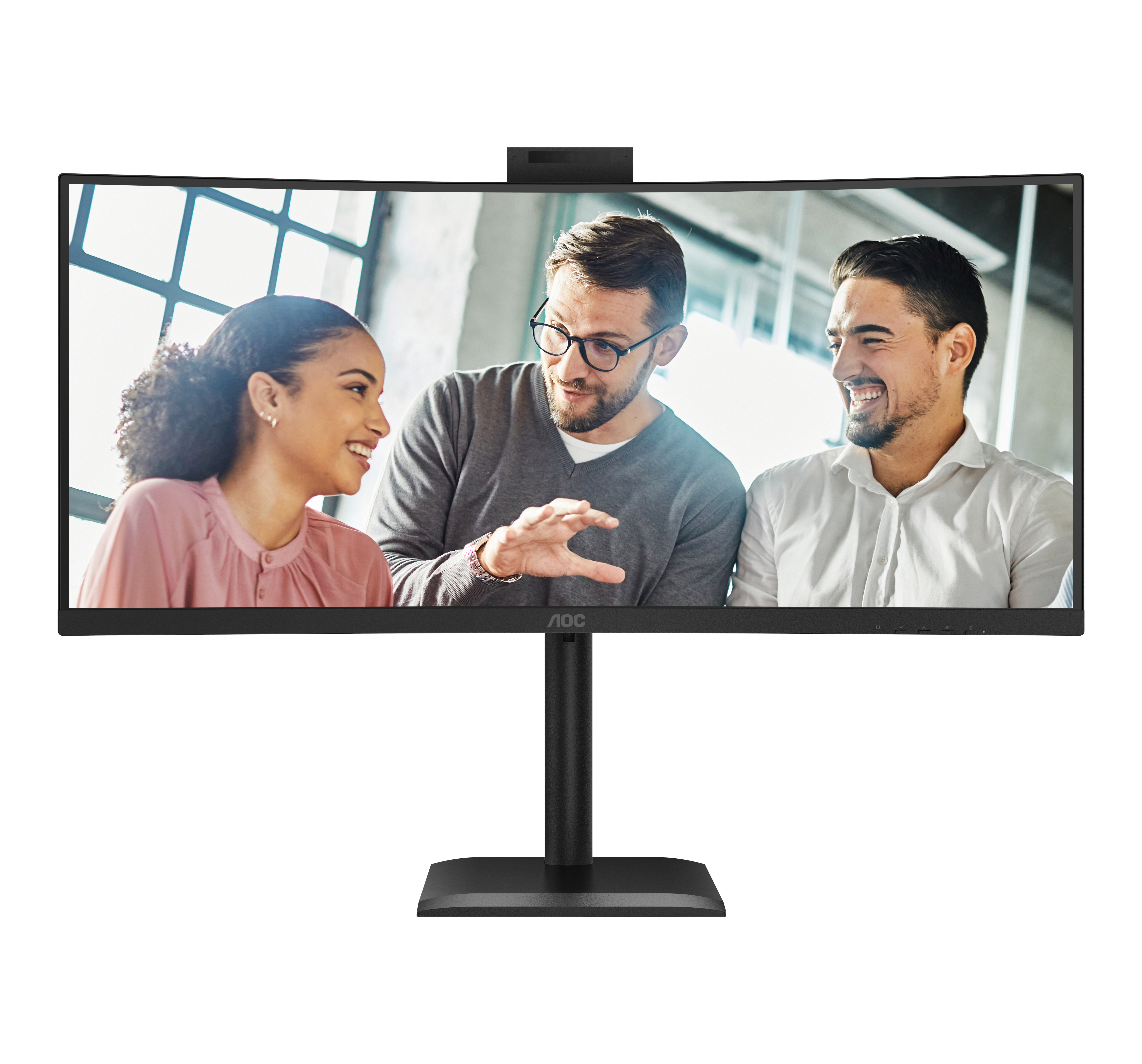 AOC E4 CU34E4CW computer monitor 86.4 cm (34) 3440 x 1440 pixels UltraWide Quad HD LED Black
