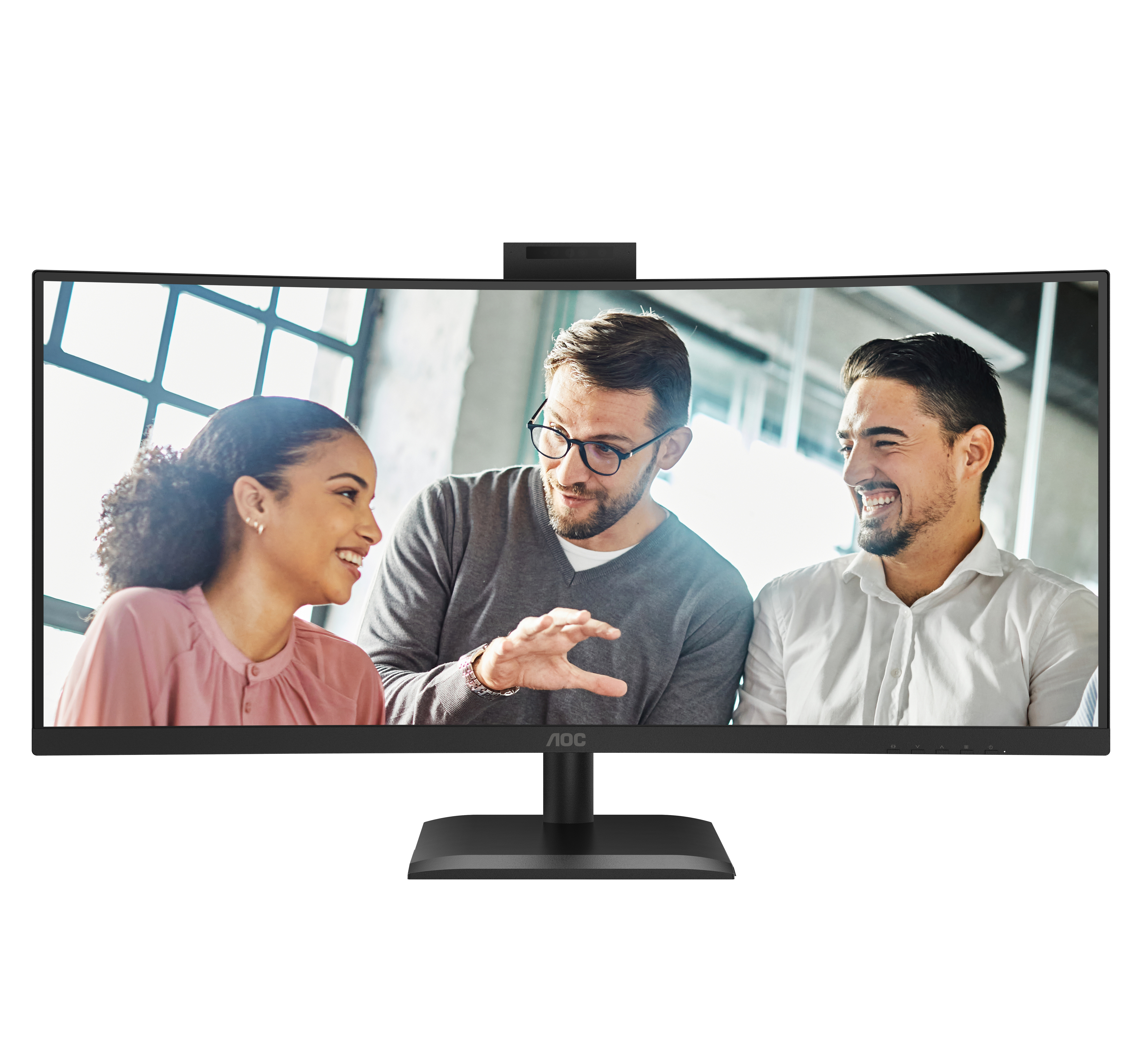 AOC E4 CU34E4CW computer monitor 86.4 cm (34) 3440 x 1440 pixels UltraWide Quad HD LED Black