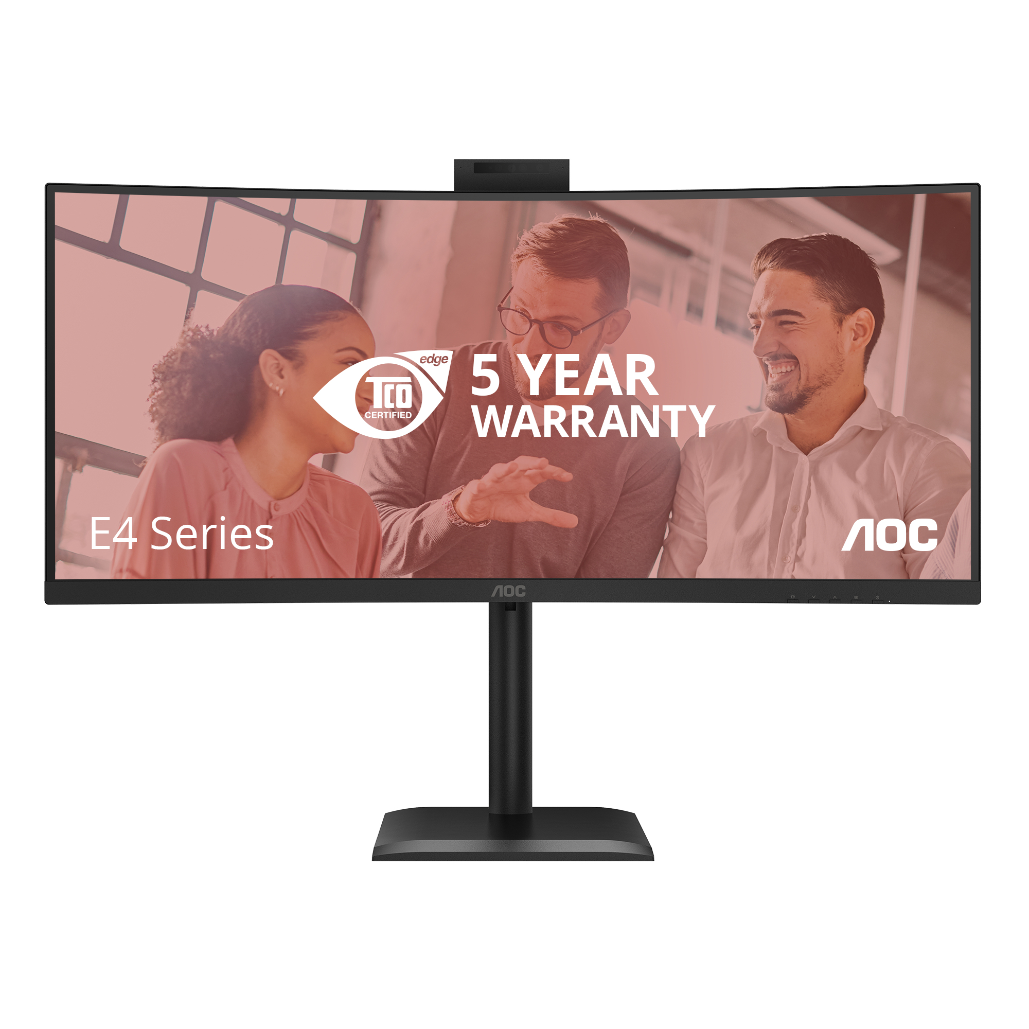 AOC E4 CU34E4CW computer monitor 86.4 cm (34) 3440 x 1440 pixels UltraWide Quad HD LED Black