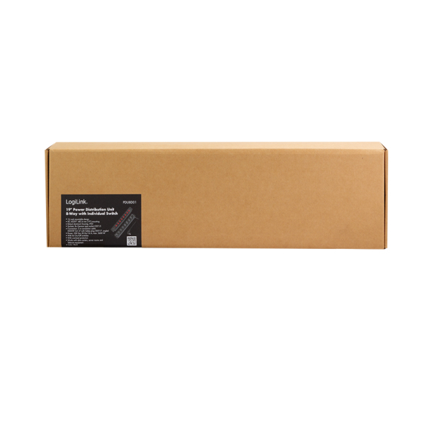 LogiLink 19 Steckdosenleiste 8fach einzeln schaltbar
