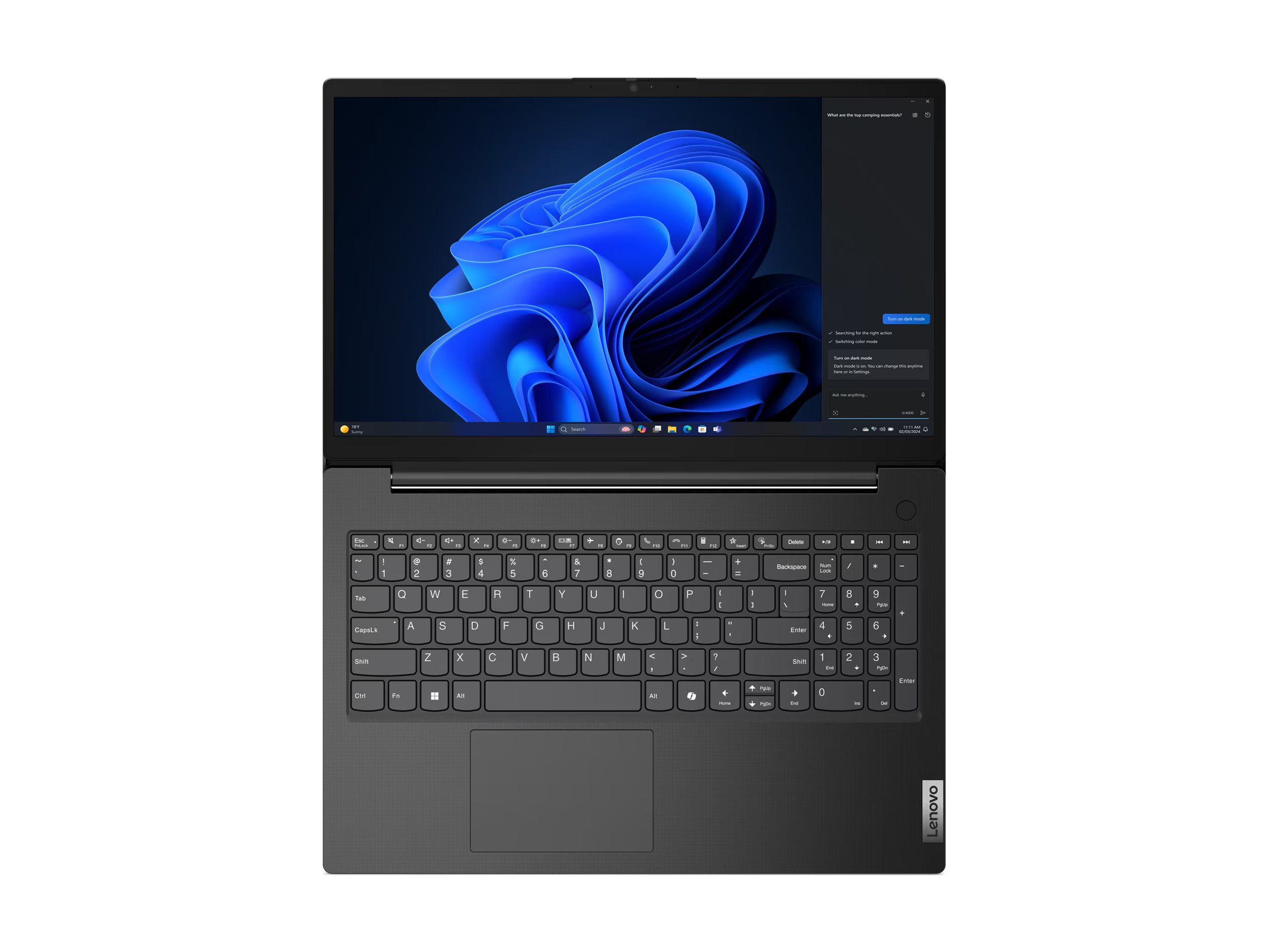 Lenovo V15 G5 IRL Intel� Core i5 i5-13420H Port�til 39,6 cm (15.6) Full HD 16 GB DDR5-SDRAM 256 GB SSD Wi-Fi 6 (802.11ax) Windows 11 Pro Alem�n Negro