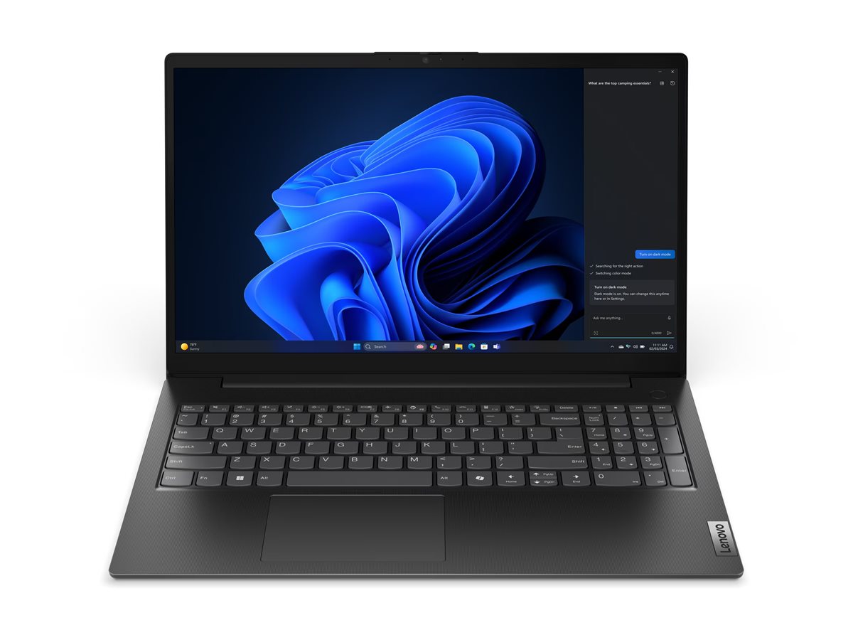 Lenovo V15 G5 IRL Intel� Core i5 i5-13420H Port�til 39,6 cm (15.6) Full HD 16 GB DDR5-SDRAM 256 GB SSD Wi-Fi 6 (802.11ax) Windows 11 Pro Alem�n Negro