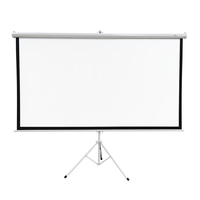 Extralink PROJECTION SCREEN 100 16:9, 220x125CM WHITE PVC, SEMI-AUTO ROLLER, WITH STAND, PSR-100