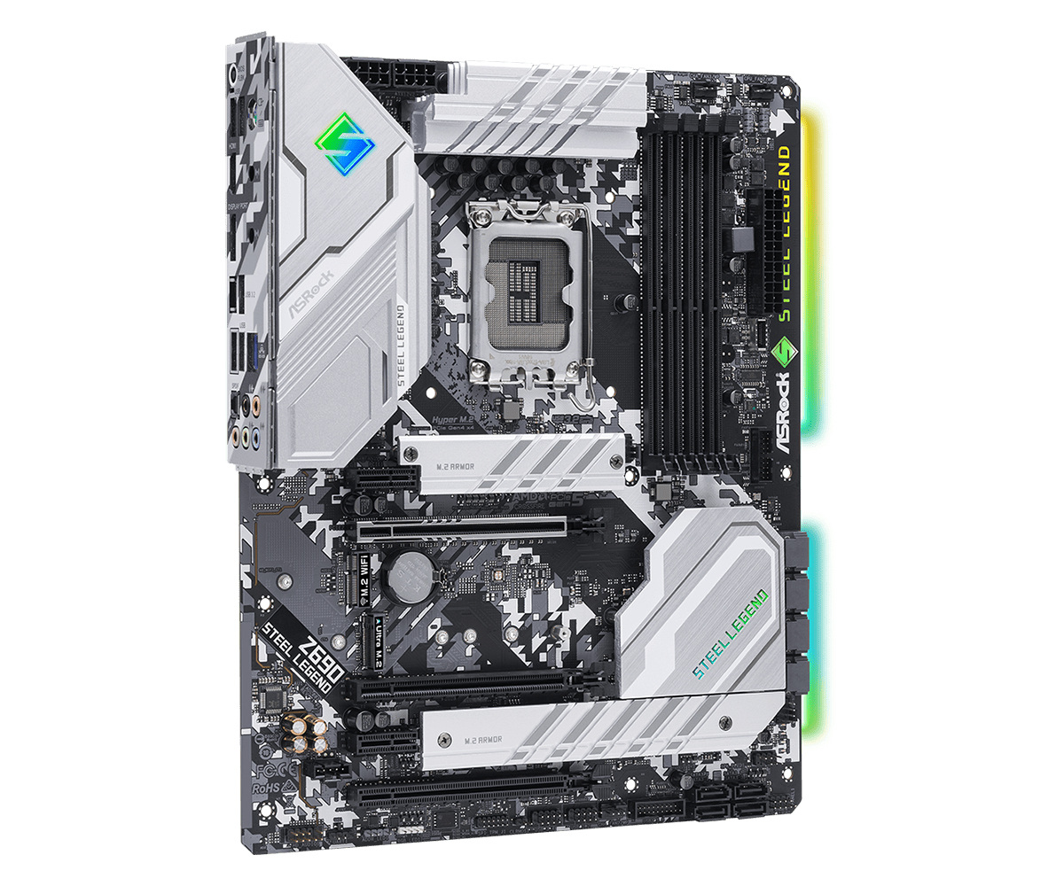 ASRock 90-MXBH00-A0UAYZ | Asrock Z690 Steel Legend Intel Z690 LGA