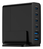 Gembird TA-UC-2A4C-PD75-01-BK mobile device charger Universal Black AC Fast charging