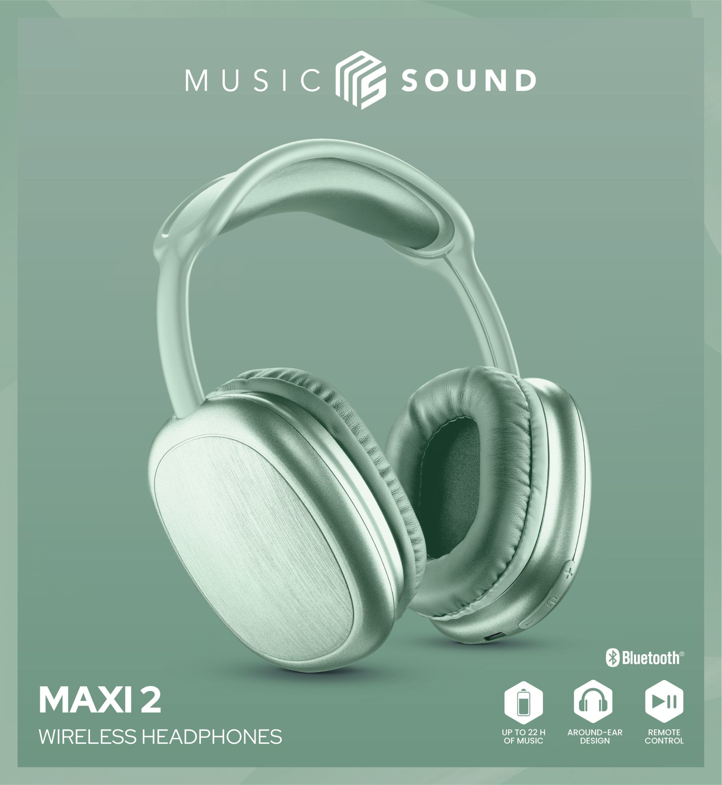 Cellularline Music & Sound Bluetooth Headphone MAXI 2 Green - Kopfh�rer