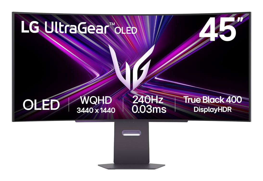 LG 45GX900A-B computer monitor 113 cm (44.5) 3440 x 1440 pixels Wide Quad HD OLED Black