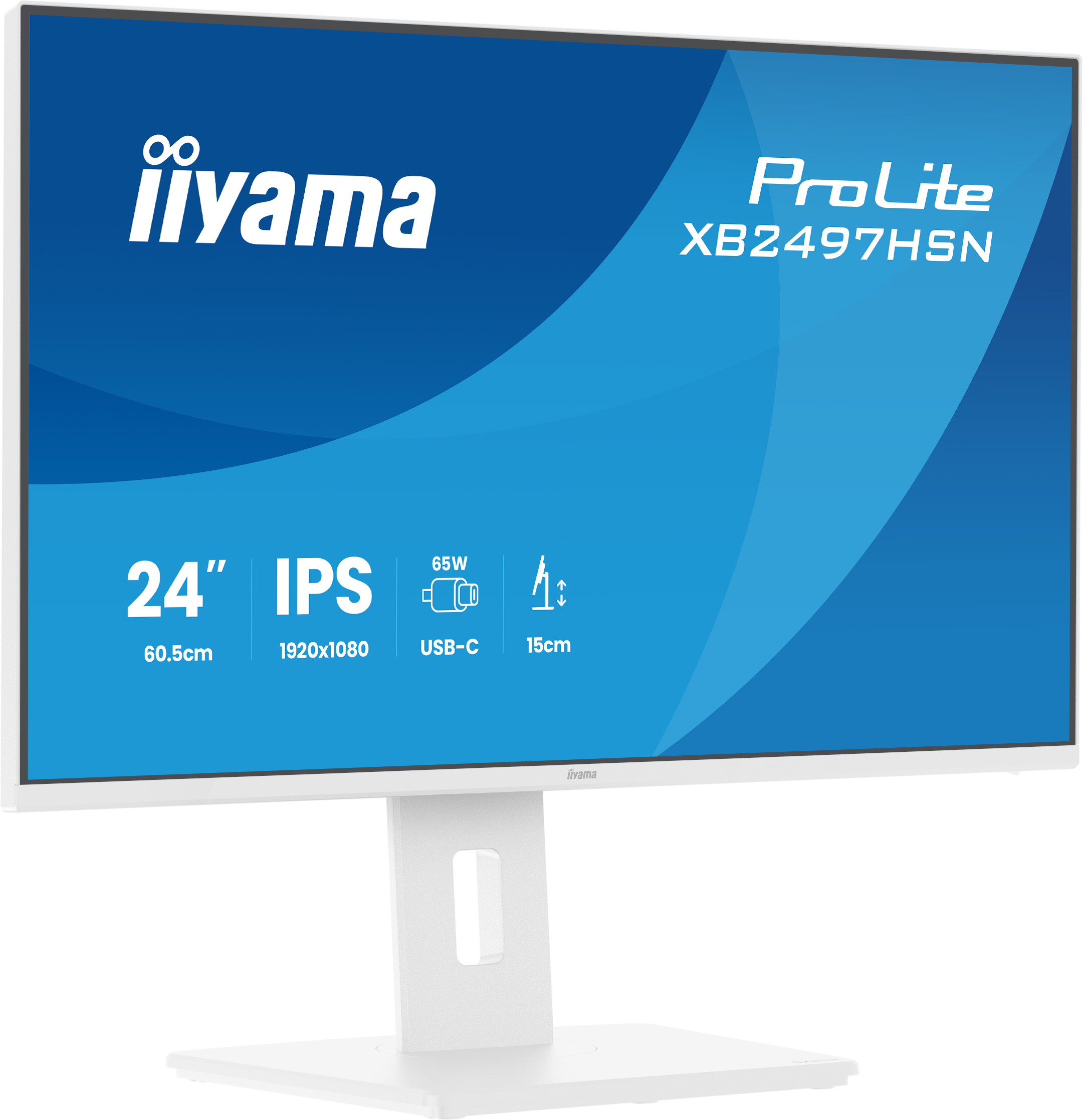 iiyama ProLite XB2497HSN-W1 computer monitor 60.5 cm (23.8) 1920 x 1080 pixels Full HD LED White