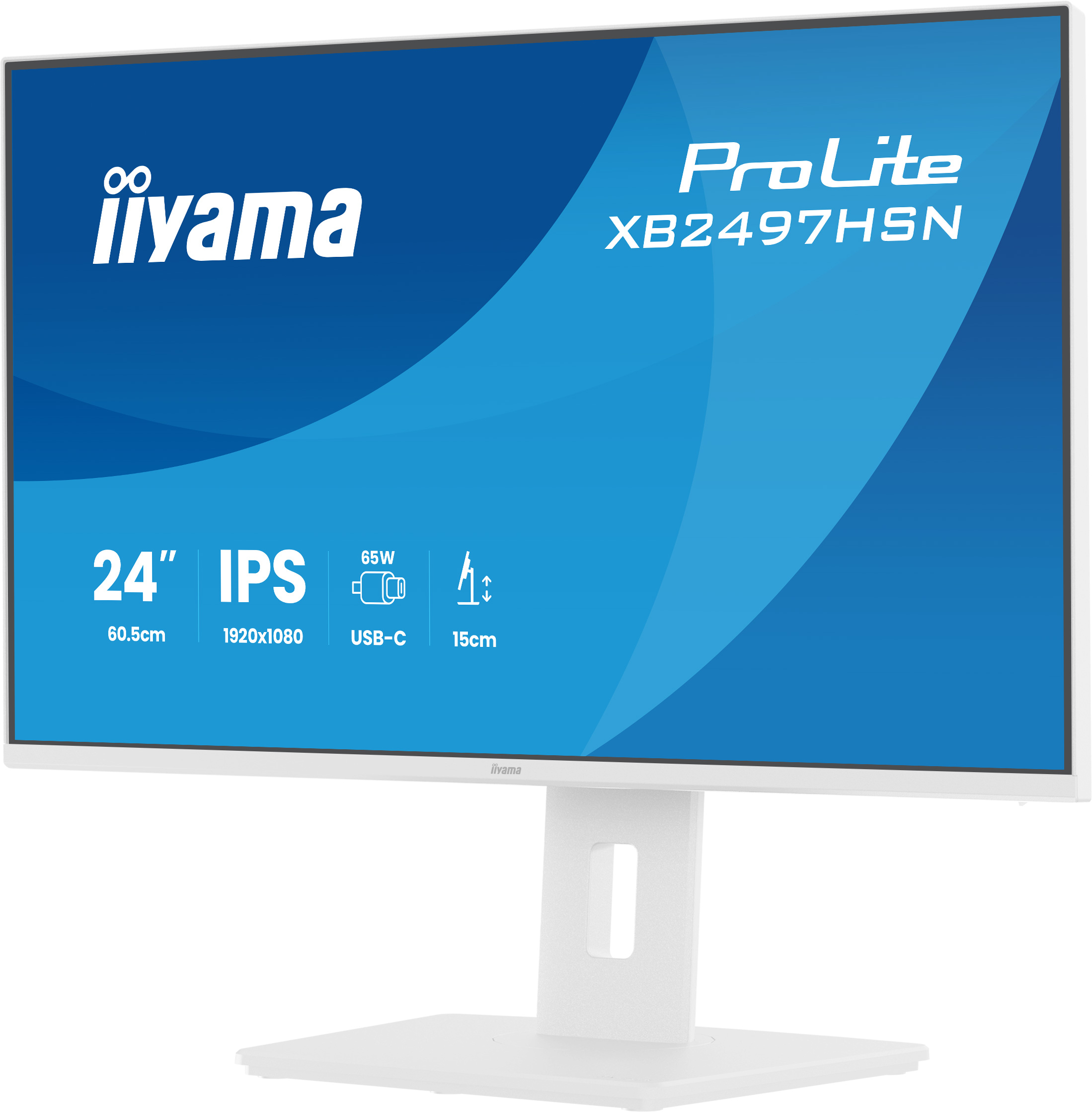 iiyama ProLite XB2497HSN-W1 computer monitor 60.5 cm (23.8) 1920 x 1080 pixels Full HD LED White