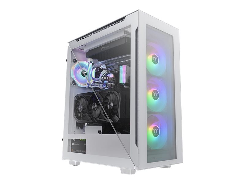 Thermaltake Divider 500 TG Snow ARGB - MDT - ATX - Seitenteil mit Fenster (gehrtetes Glas)