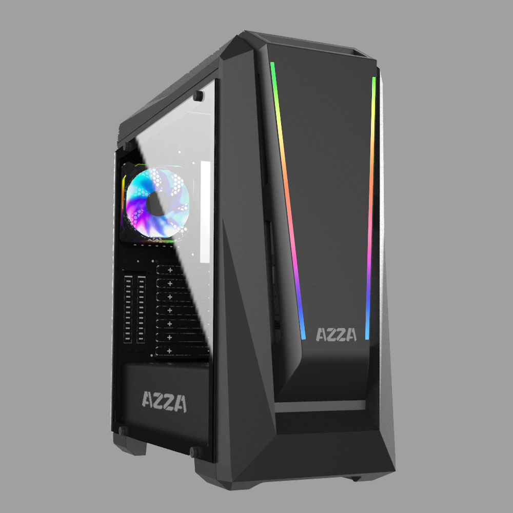 AZZA Chroma 410A - Tower - ATX - Seitenteil mit Fenster (geh�rtetes Glas)