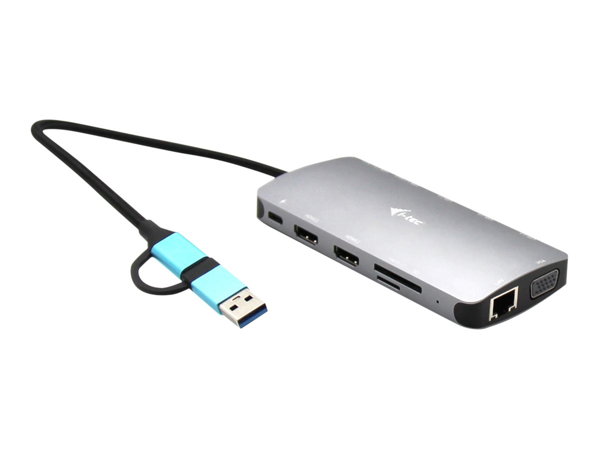 i-tec USB 3.0 / USB-C / Thunderbolt 3, 3x 4K Docking Station +
