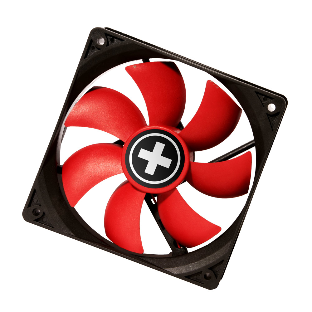 Xilence COO-XPF120.R Case per computer Ventilatore 12 cm Nero, Rosso