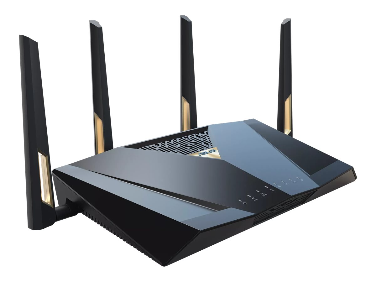 ASUS RT-BE88U router wireless 10 Gigabit Ethernet Dual-band (2.4 GHz/5 GHz) Nero, Grigio