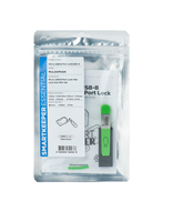 Smart Keeper MiniMicro USB-B Port Blocker grn 4Stk.+Key
