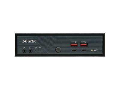 Shuttle Slim AI PC DN11H9 Intel Core Ultra 9 185H, Intel Arc graphics, 2xHDMI, 2x DP, 4x 2.5 Gbit LAN, VESA, 24/7 permanent operation