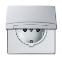 BUSCH JAEGER 2064-0-0293 - CEE 7/3 - 2P+E - Wei� - IP44 - 250 V - 16 A