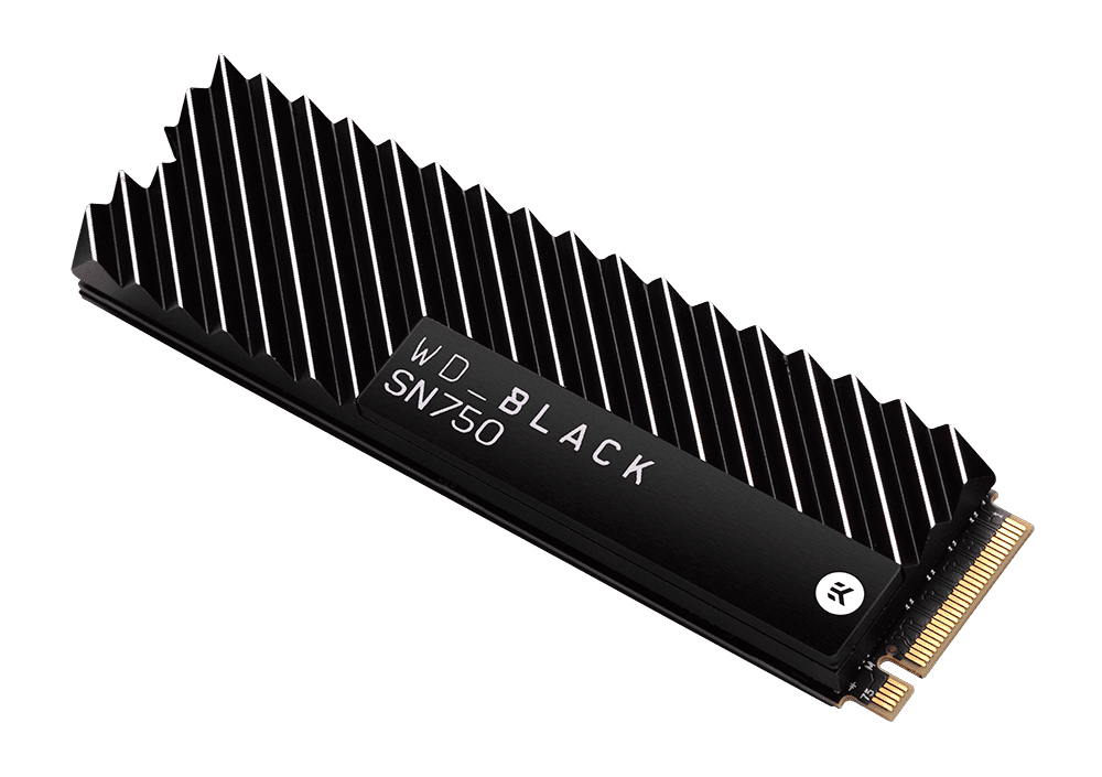 SanDisk WD Black SN750 NVMe SSD WDBGMP5000ANC - Unidad de Estado sólido (500 GB, Interno M.2 2280, PCI Express 3.0 x4 (NVMe) - Disipador térmico Integrado