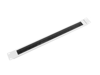 Lanberg AK-1101-S - B�rstenleiste - Schwarz - Grau - 1U - 48,3 cm (19 Zoll) - 482,6 mm - 8,5 mm