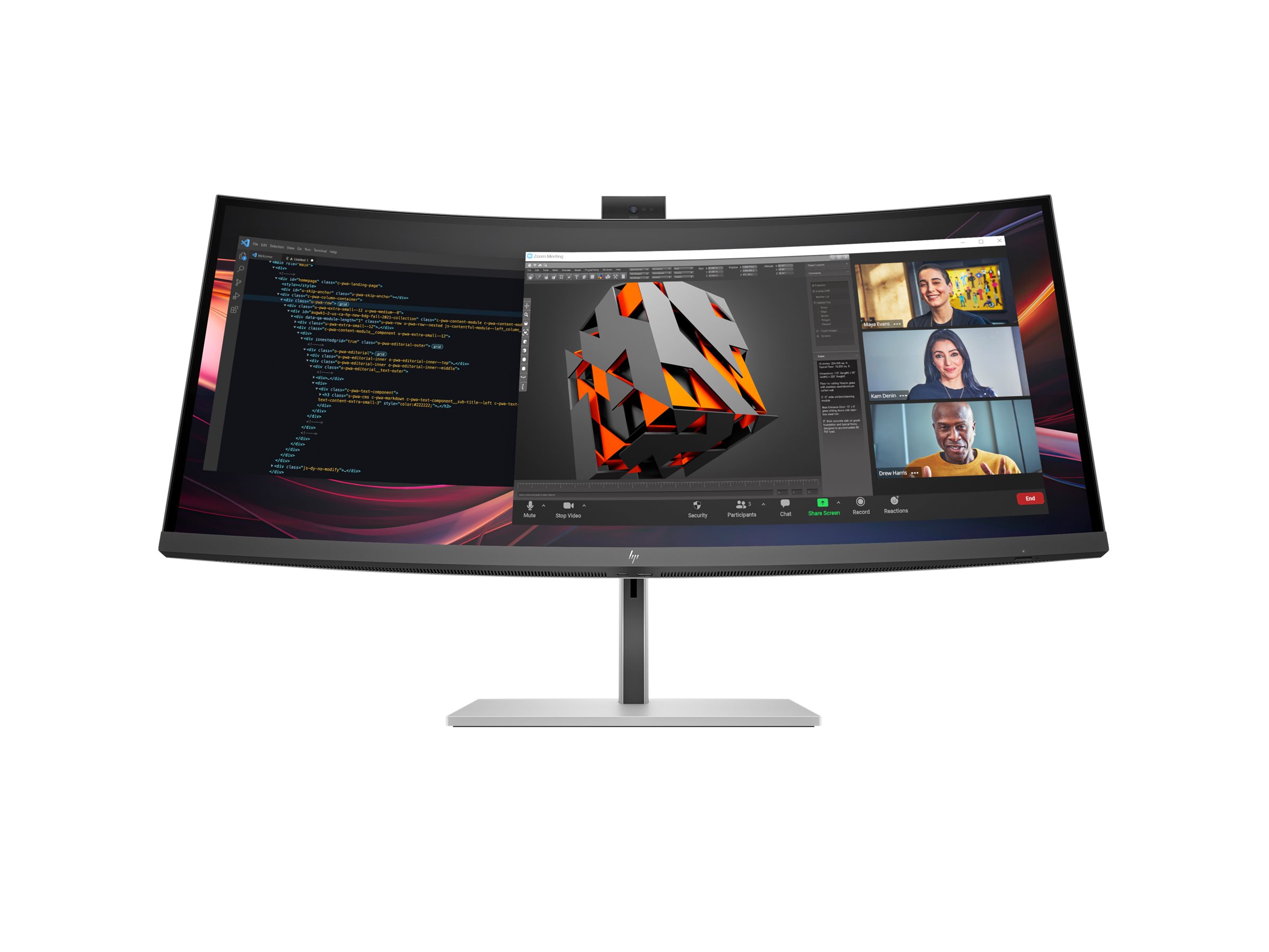 HP 734pm - Series 7 Pro - LED-Monitor - gebogen - 86.4 cm (34)