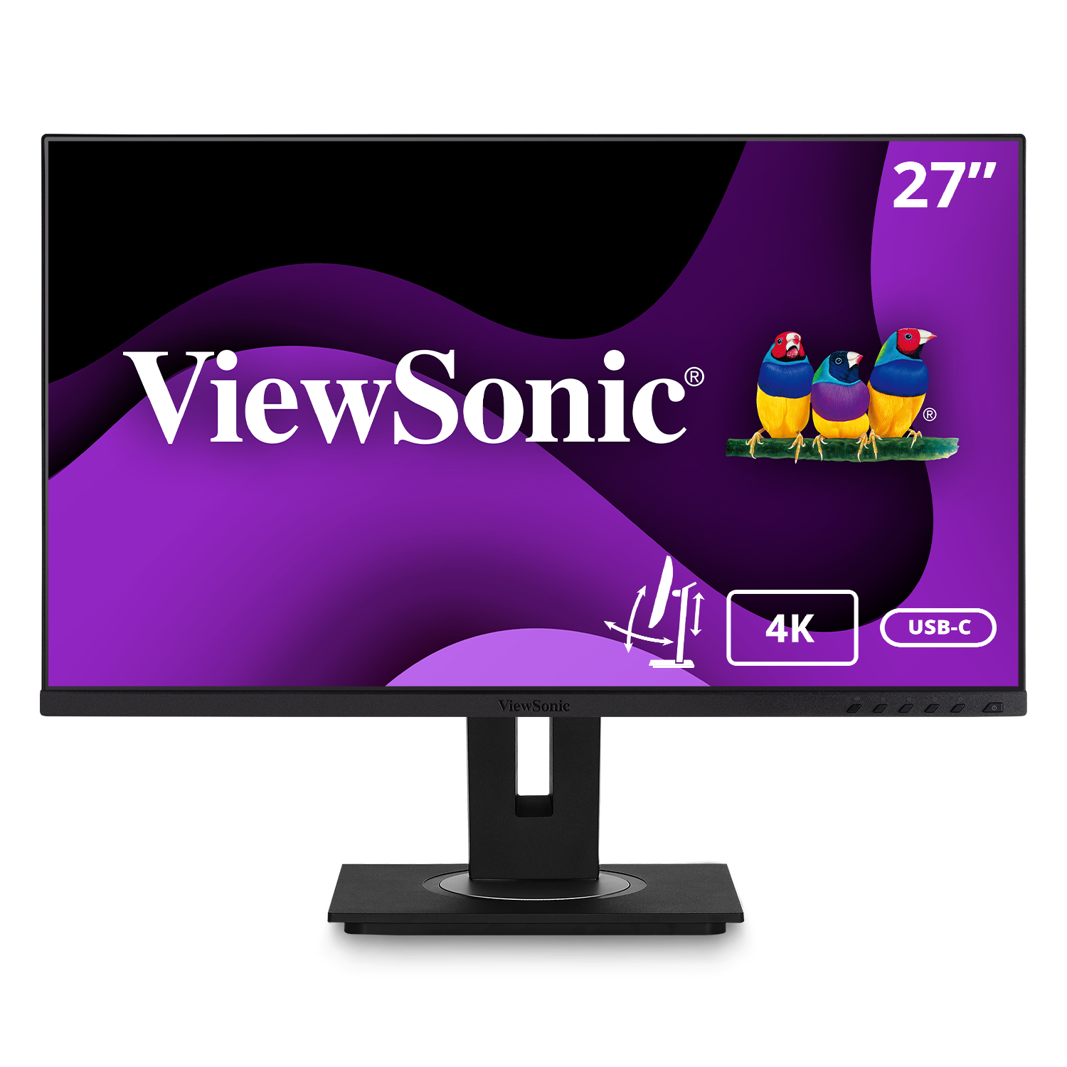 Viewsonic VG2756-4K pantalla para PC 68,6 cm (27) 3840 x 2160 Pixeles 4K Ultra HD Negro