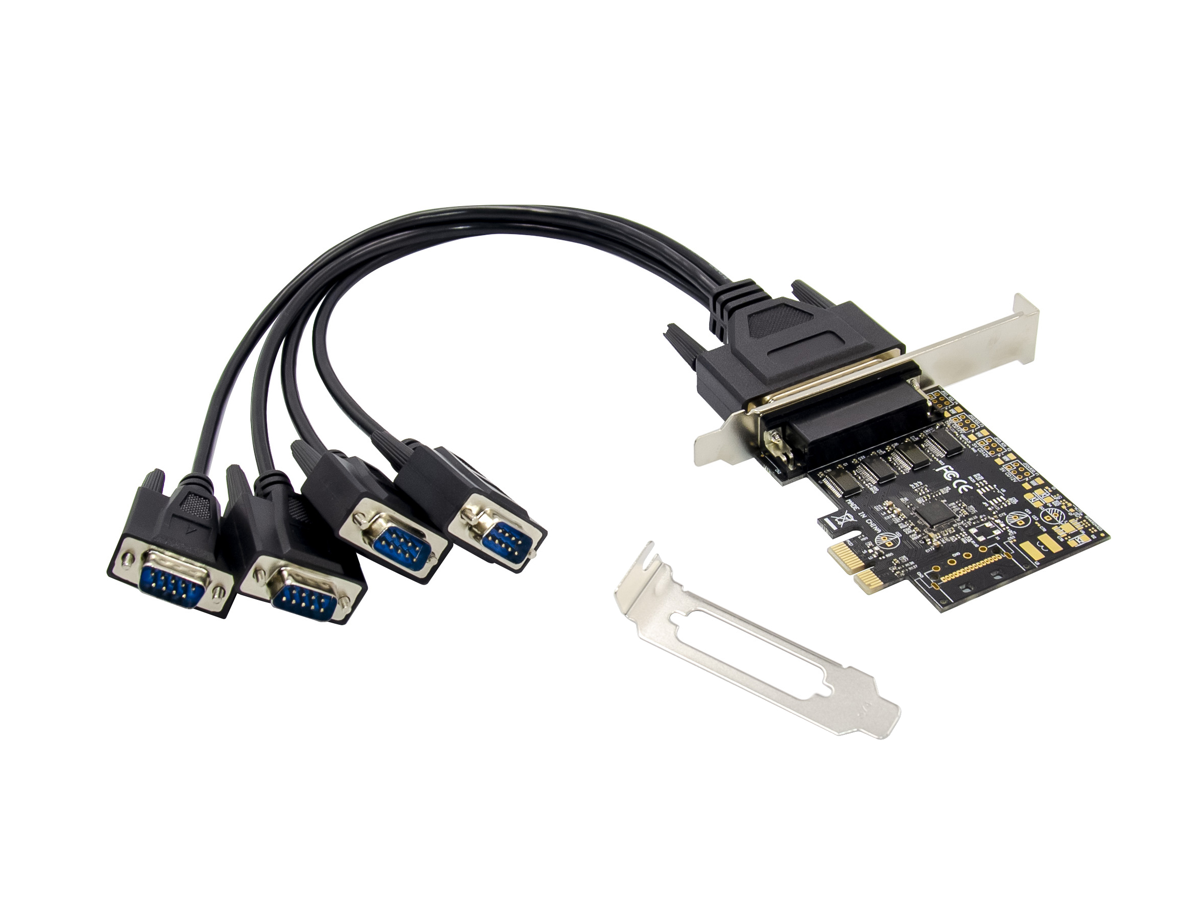 Conceptronic 4-Port DB9 RS232 Serial PCIe Card