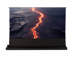 celexon Bodenleinwand UST HomeCinema Plus 92 Schwarz - Leinwand - 233,7 cm
