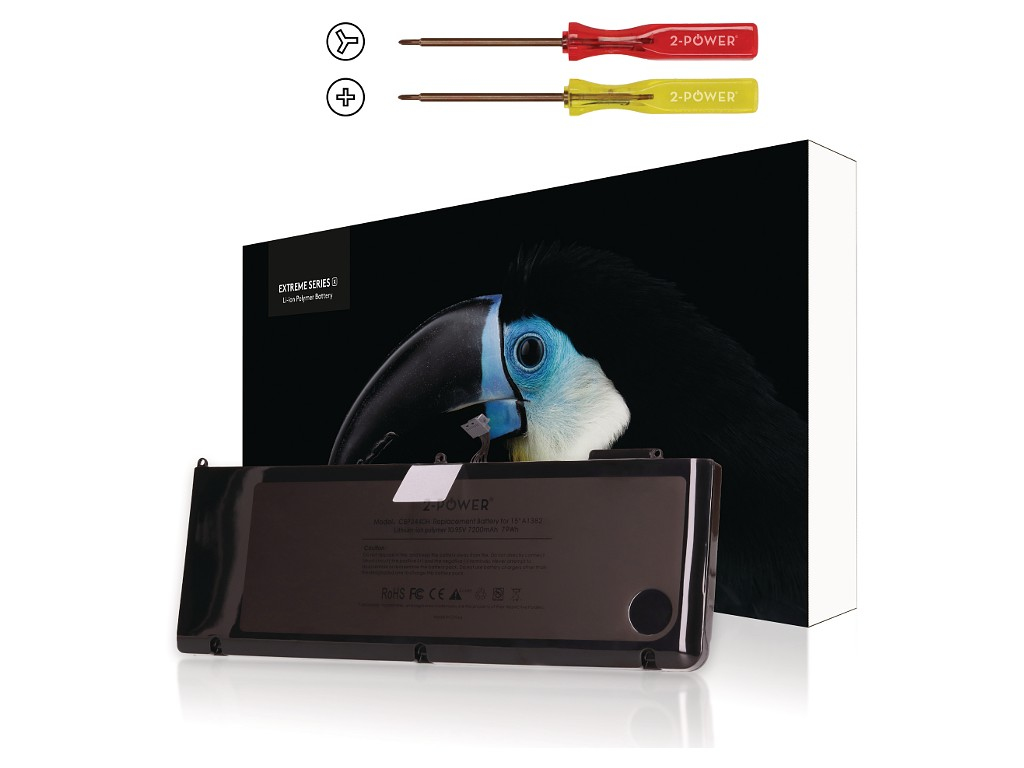 2-Power 10.95V 7200mAh 79Wh Li-Polymer Laptop Battery