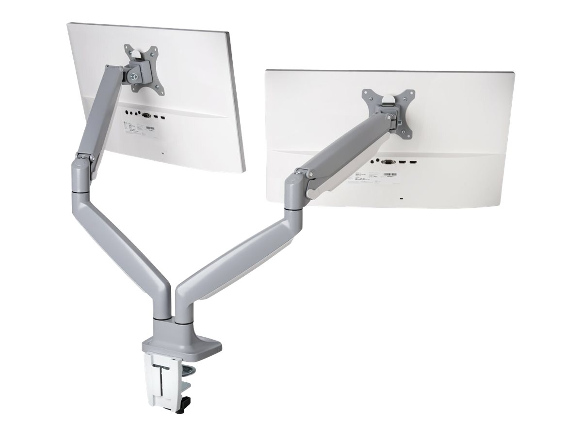 Kensington SmartFit One-Touch Dual Monitor Arm - Befestigungskit - einstellbarer Arm - f�r 2 Monitore - Metall - silbergrau - Bildschirmgr��e: 33-81.3 cm (13-32)