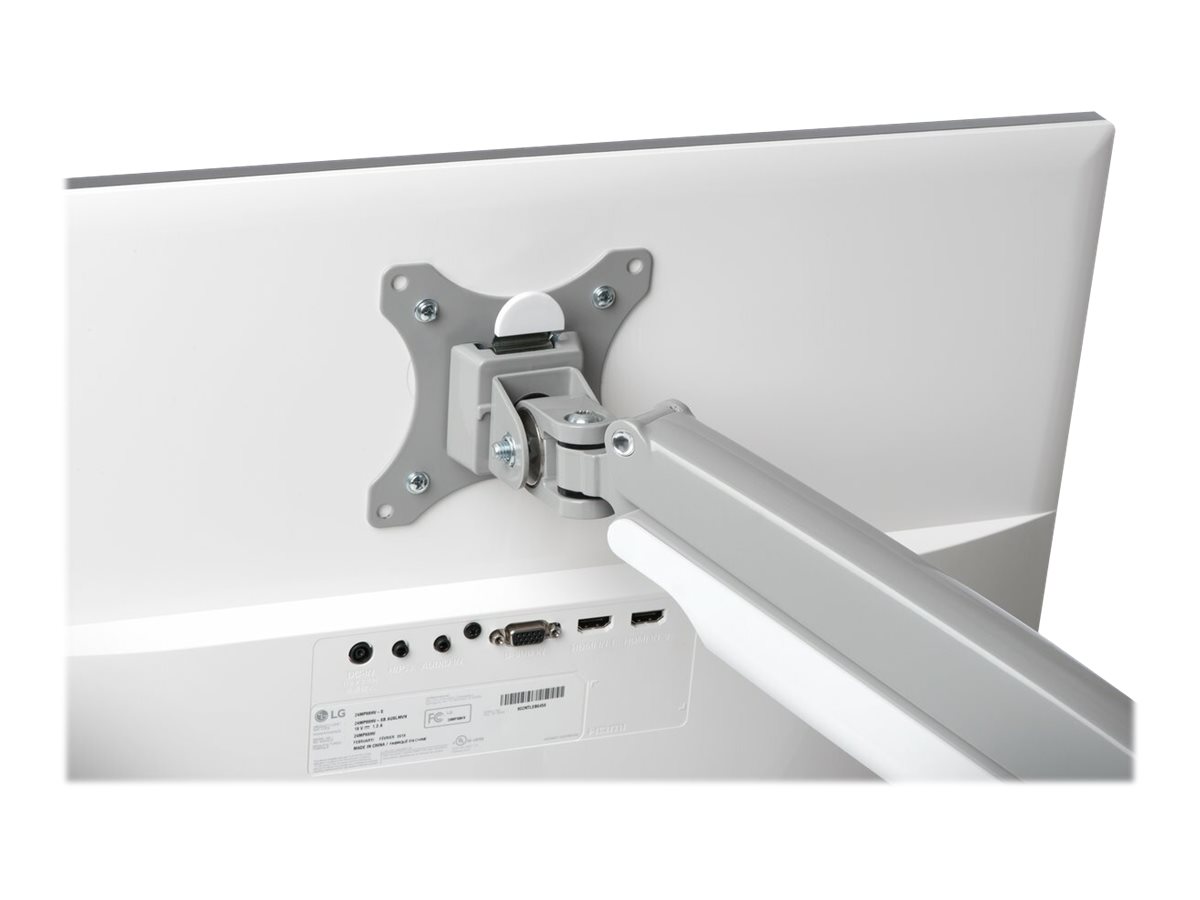 Kensington SmartFit One-Touch Dual Monitor Arm - Befestigungskit - einstellbarer Arm - f�r 2 Monitore - Metall - silbergrau - Bildschirmgr��e: 33-81.3 cm (13-32)
