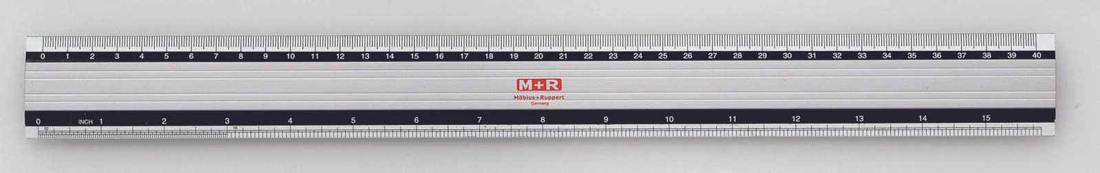 M�bius Ruppert Lineal 40.0 cm silber