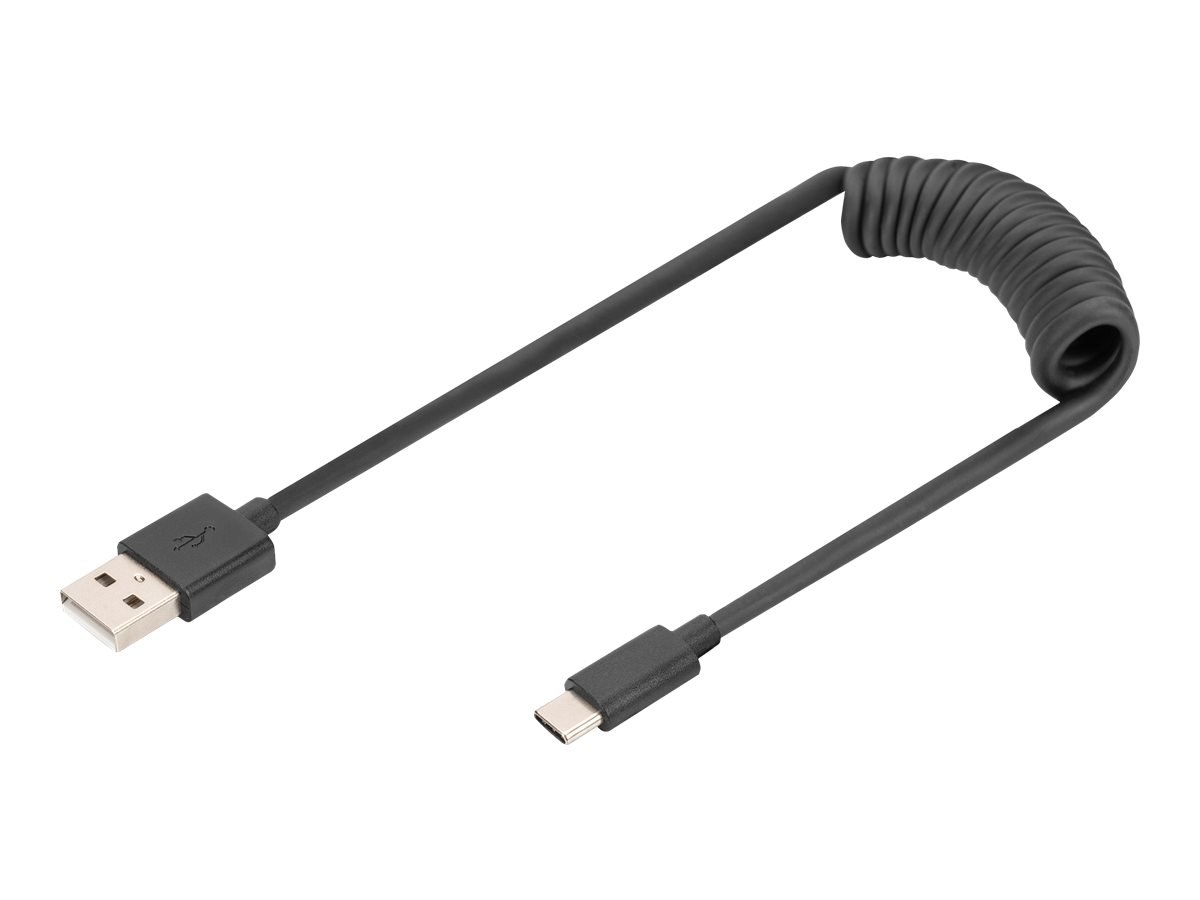 Digitus Cavo a spirale USB 2.0 - da USB - A a USB - C